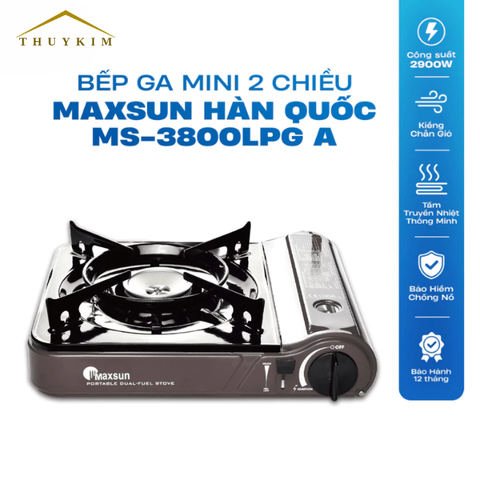 Bếp Gas Mini Hai Chiều Maxsun MS-3800LPG A