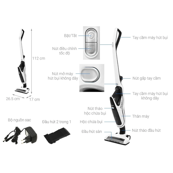 Máy hút bụi không dây Hitachi PV-X80M