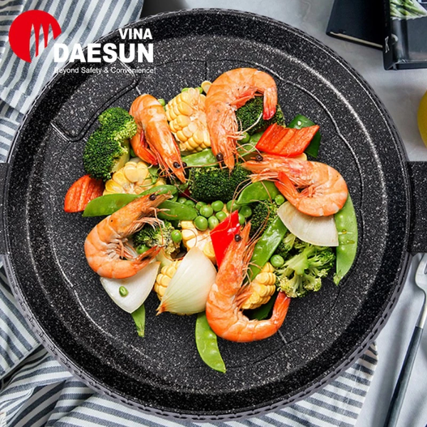 Chảo Nướng Chống Dính, Không Khói Maxsun (Tròn)