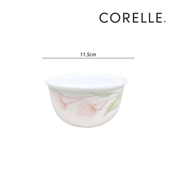 COMBO 4 CB4-411-LV-LP - Chén cơm thủy tinh Corelle 411-LV-LP, hoa văn LilyVille, 325ml