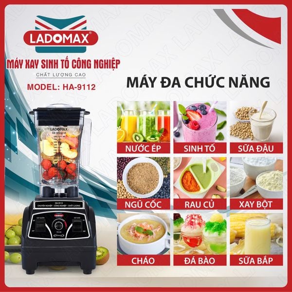 Máy xay sinh tố công nghiệp Ladomax HA-9112