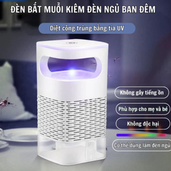 Đèn bắt muỗi kiêm đèn ngủ sạc USB