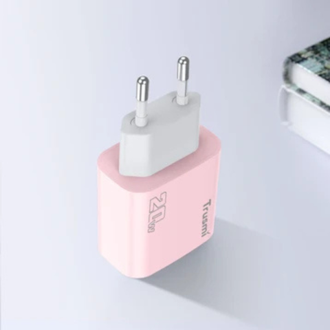 Bộ sạc nhanh Trusmi 20w - Dây cáp 60w  (USB-C & USB-A)