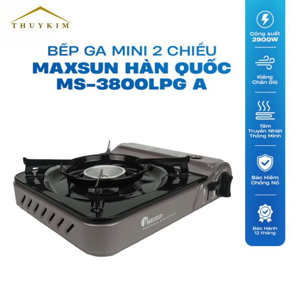 Bếp Gas Mini Hai Chiều Maxsun MS-3800LPG A