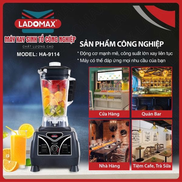 Máy xay sinh tố công nghiệp Ladomax HA-9114