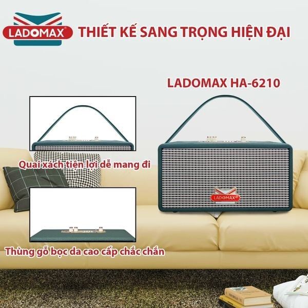 Loa Karaoke xách tay Cao Cấp Ladomax HA-6210