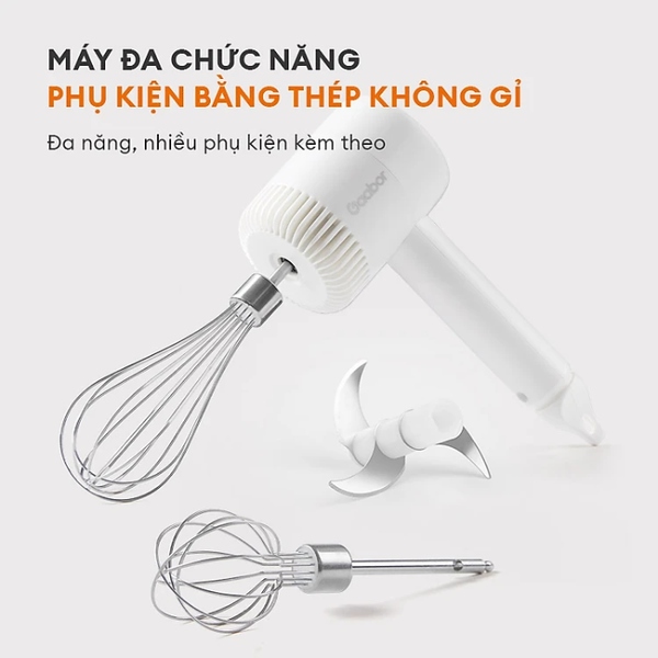 Máy đánh trứng kiêm máy xay mini GE-M03D