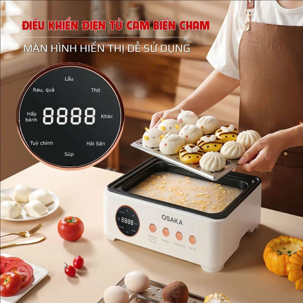 Nồi lẩu hấp đa năng Osaka MP666