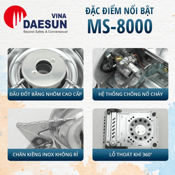 Bếp Gas Mini Du Lịch Maxsun MS-8000