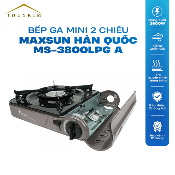 Bếp Gas Mini Hai Chiều Maxsun MS-3800LPG A
