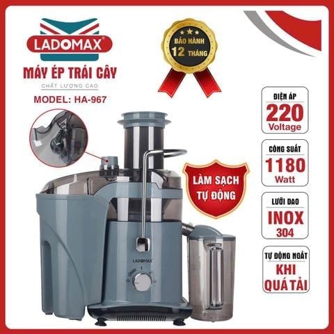 Máy ép trái cây cao cấp công suất lớn Ladomax HA-967