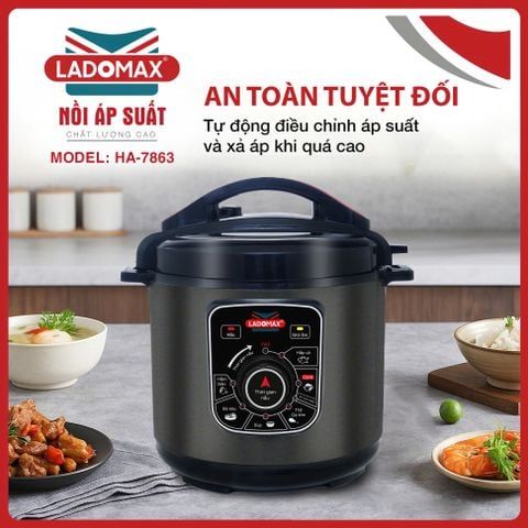 Nồi áp suất Ladomax HA-7863 6 Lít 1000W