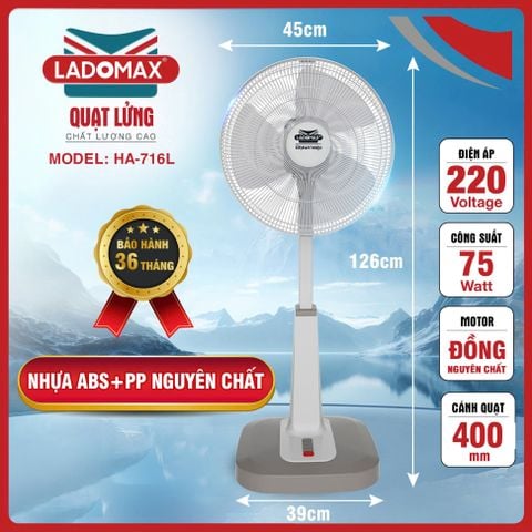Quạt lửng 75W Ladomax HA-716L
