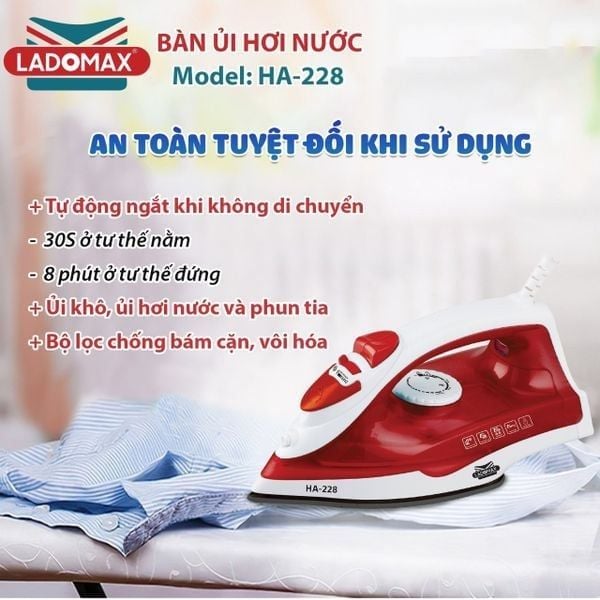 Bàn ủi hơi nước LADOMAX HA-228