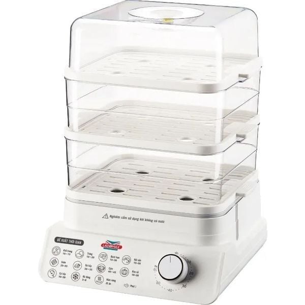 Nồi hấp 3 tầng đa năng Ladomax HA-2318