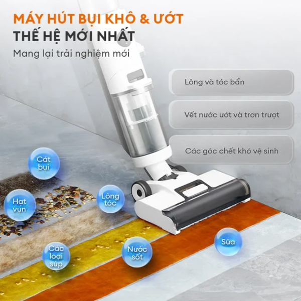 Máy hút bụi lau nhà Gaabor VCF8T-WH01A