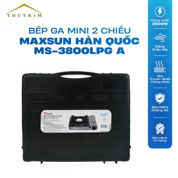 Bếp Gas Mini Hai Chiều Maxsun MS-3800LPG A