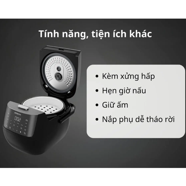 Nồi cơm điện tử Hitachi RZ-S18VN BK