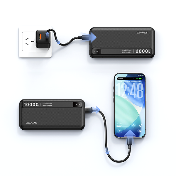 Pin Dự Phòng USAMS CD262 PB89 10000mAh 10W