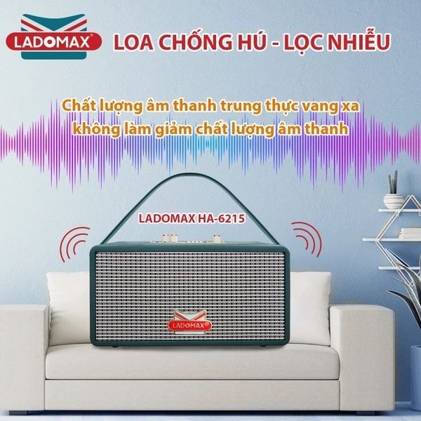 Loa Karaoke xách tay cao cấp Ladomax HA-6215