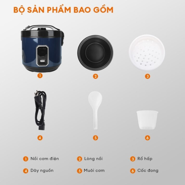 Nồi cơm điện nắp gài Gaabor RC50M