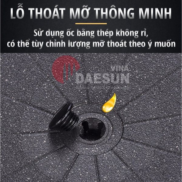 Chảo Nướng Chống Dính, Không Khói Maxsun (Tròn)