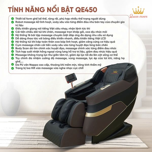 Ghế massage Queen Crown QE450