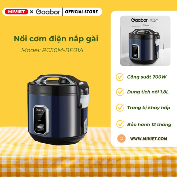 Nồi cơm điện nắp gài Gaabor RC50M