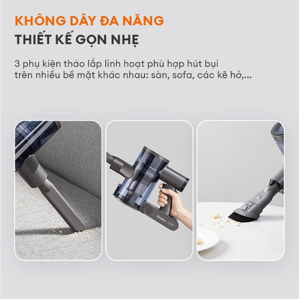 Máy hút bụi không dây Gaabor VCL10E-BK01A