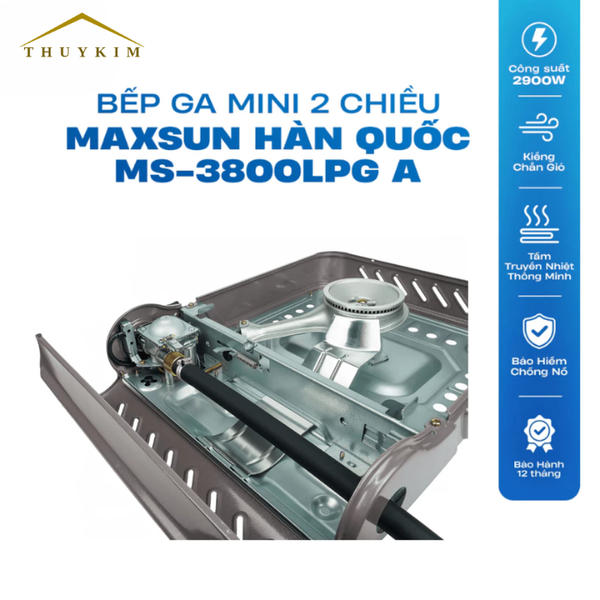 Bếp Gas Mini Hai Chiều Maxsun MS-3800LPG A