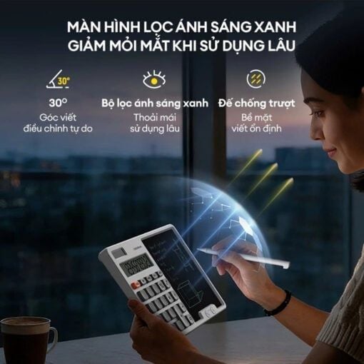 Máy tính kèm bảng viết Deerma JX01 đen NEW