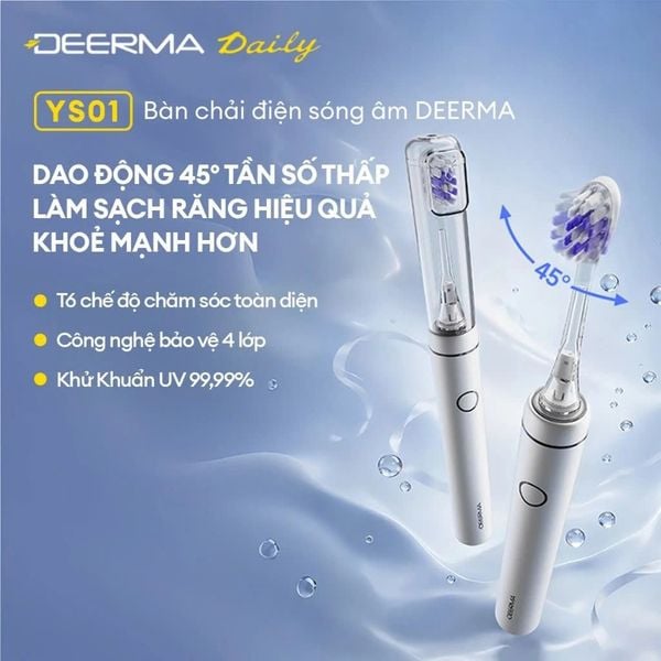 Bàn chải điện Deerma YS01 trắng NEW