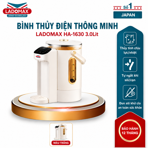Bình nấu nước, giữ ấm 3 Lít Ladomax HA-1630