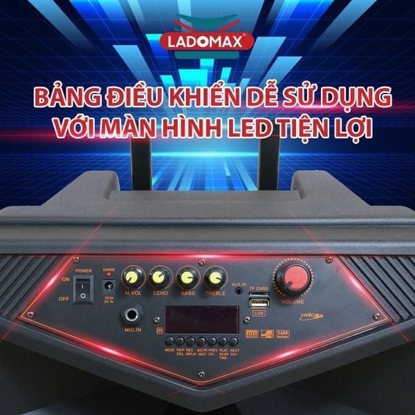 Loa kéo karaoke 4 tấc Ladomax V-S1531