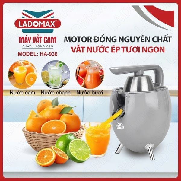 Máy vắt cam 1 đầu ép Ladomax HA-936
