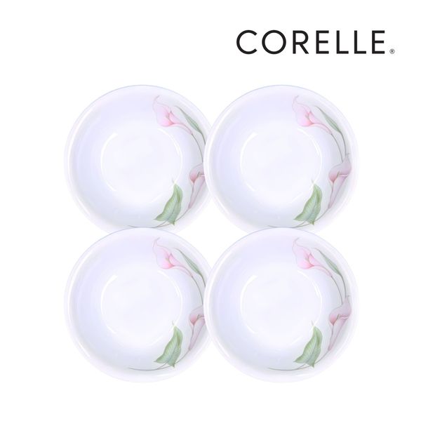 COMBO 4 - Chén súp thủy tinh Corelle 410-LV-LP, hoa văn LilyVille, 290ml - Made in USA
