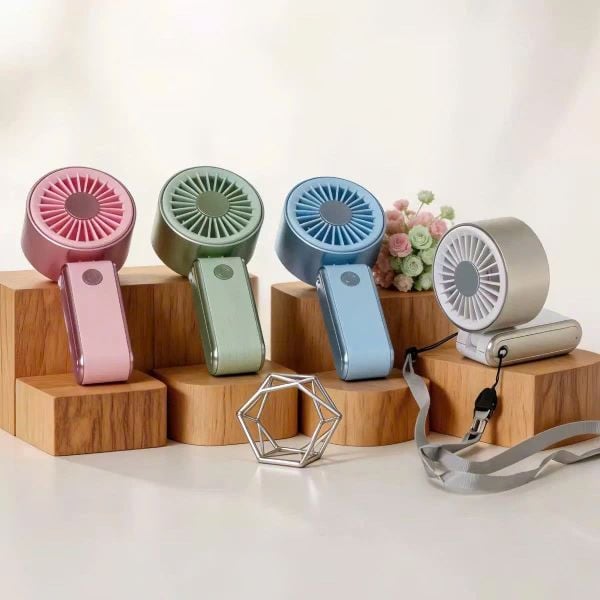 Quạt mini dùng pin sạc YM88265 - có dây đeo