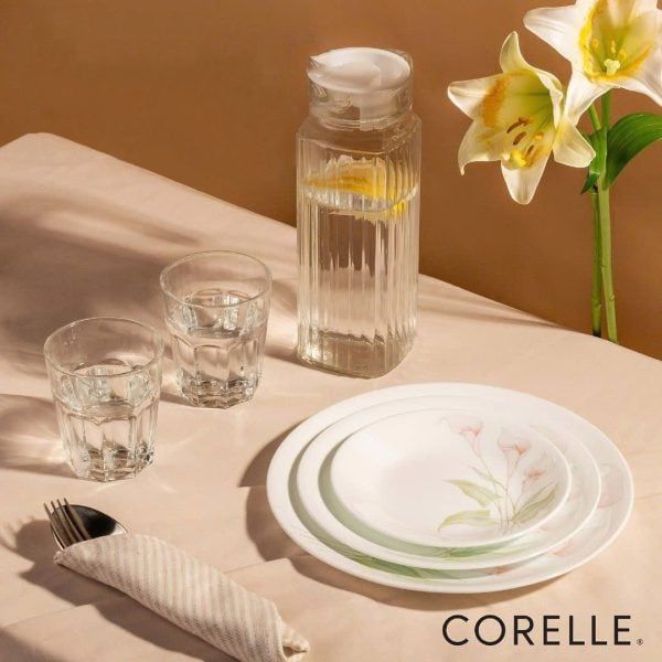 SET 16 cái 4 người – Tô chén dĩa thủy tinh CORELLE LilyVille (LV) - 16-LV