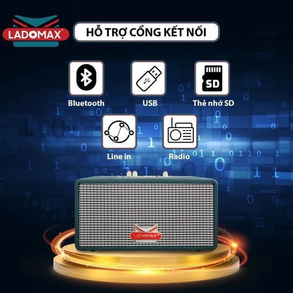 Loa Karaoke xách tay cao cấp Ladomax HA-6215