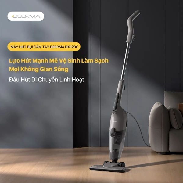 Máy hút bụi Deerma DX120C xám