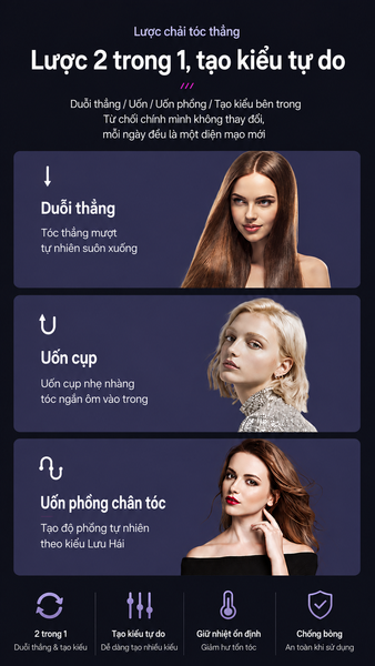 Lược duỗi tóc PLQH-20