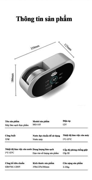 Máy làm sạch thưc phẩm Hyroxy Ladomax HA-1616