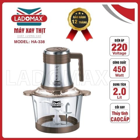 Máy xay thịt 2 Lít Ladomax HA-338