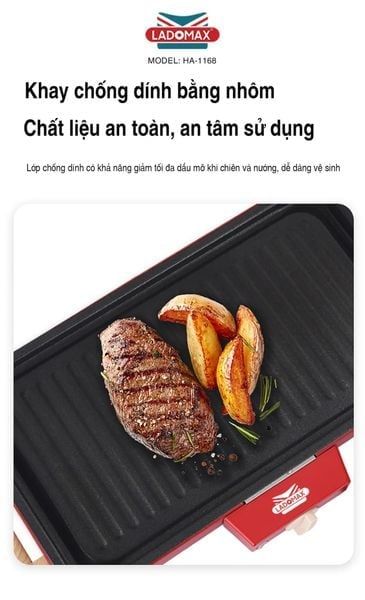 Bếp nướng điện Ladomax HA-1186