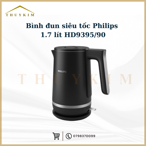 Bình đun siêu tốc Philips 1.7 lít HD9395/90