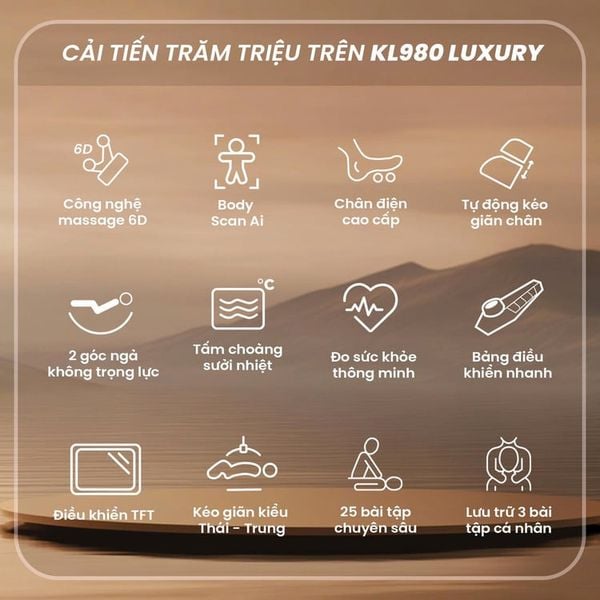 Ghế Massage KingEdo KL980 Luxury