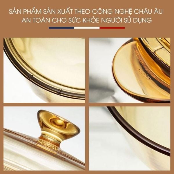 Nồi thủy tinh Visions thân cao 3.5L VS-3 1/2/CL1 (VS-3.5/CL1)