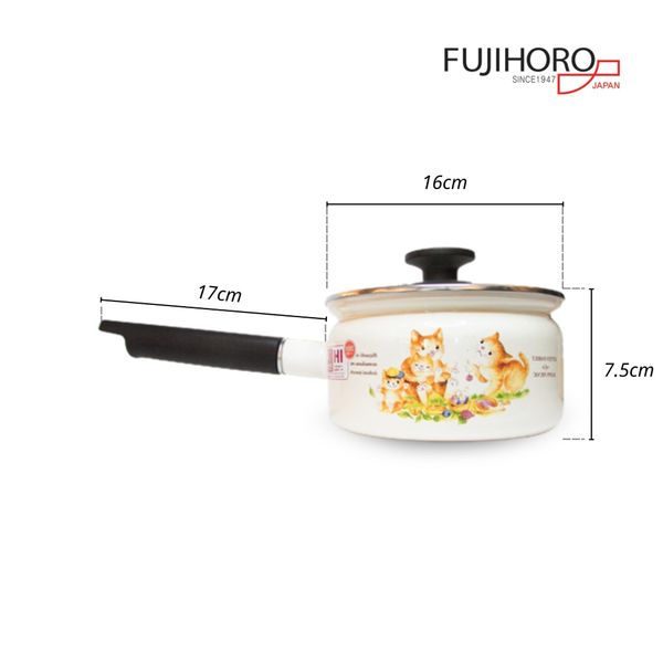 Nồi tay cầm tráng men Fujihoro KIT-300G