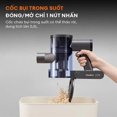 Máy hút bụi không dây Gaabor VCL10E-BK01A