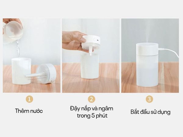 Máy phun sương tạo ẩm kết hợp đèn ngủ FujiHome WZ01